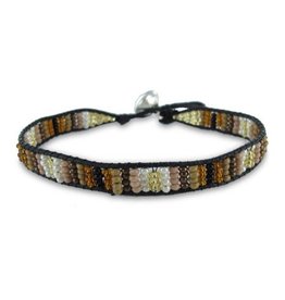 Colori Armbandje Black Cord - Brown