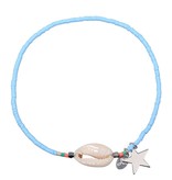 Enkelbandje Beach & Beads Blue