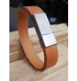 B & L Echt leren armband Cognac BL 998