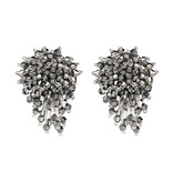 oorbellen Bunch of Shiny Beads in zilver kleur