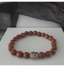 Armband | Natural Stones | Goudvloed | 7mm | Facet