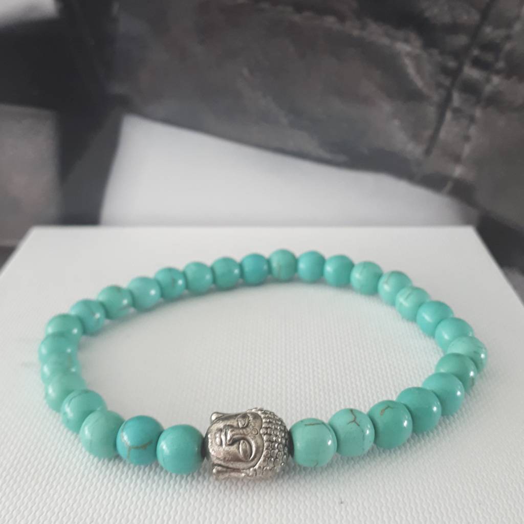 Armband Natural Stones - Turquoise - 6mm