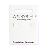 La Crystale Oorstekers White Flower met Swarovski® Crystals | 925 sterling zilver