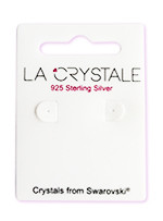 La Crystale Oorstekers White Flower met Swarovski® Crystals | 925 sterling zilver