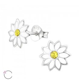 La Crystale Oorstekers met Swarovski® Crystals | 925 sterling zilver