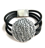 Armband Leer met Amulet