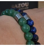 Sazou Jewels Armband Natural Stones Groene Aventurijn