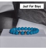 Sazou Jewels Armband Boys Natural Stones Blauwe Jade