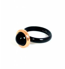 Ohlala Ringenset Twist Shiny Black-Rose 10m