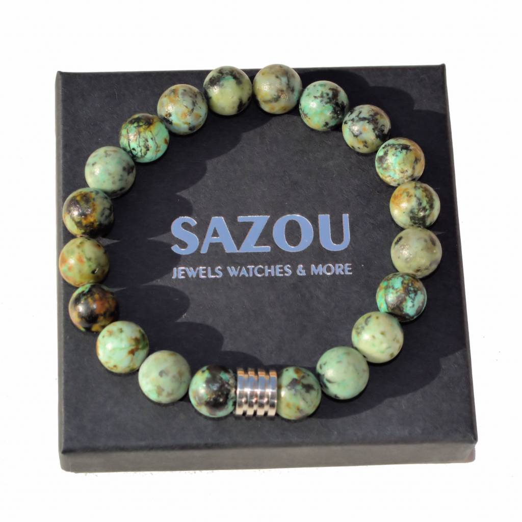 Sazou Jewels Armband Natural Stones Afrikaans Turquoise