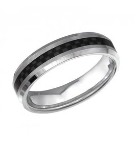 Ring | Stripe | Titanium | Black | Silver