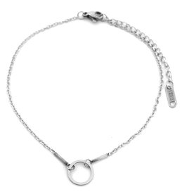 Musthaves Enkelbandje "Endless" Stainless Steel Silver Plated