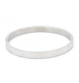 Armband | Bangle | Zebra | Steel | Zilver