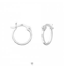 Oorbellen | Creolen | 925 Sterling Zilver | 12 mm
