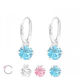 La Crystale Oorbellen | Creolen | Swarovski® Crystals | 925 Sterling Zilver