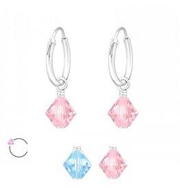 La Crystale Oorbellen | Creolen | Swarovski® Crystals | 925 Sterling Zilver