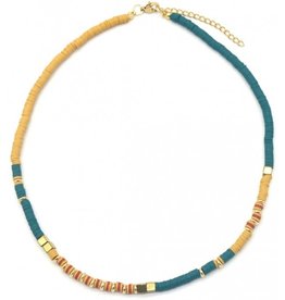 Ketting | Surfketting Oker | Groen | Goud