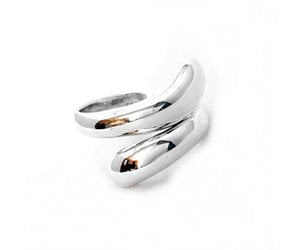 Port Verwant voor Zilveren ring "Modern Drops" - 925 Sterling Zilver - Sazou Jewels &  Lifestyle