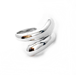 Zilveren ring "Modern Drops" - 925 Sterling Zilver