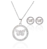 Sieradenset Shining Butterfly van Stainless Steel