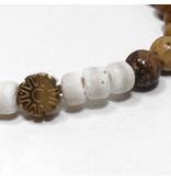 Sazou Jewels Armband Boys  - Natural Stones met hematiet mandalaspacer