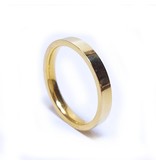 Ring Smooth Stainless Steel - Gold Plated