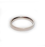 Ring Smooth Stainless Steel - Silver Plated