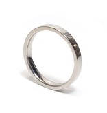 Ring Smooth Stainless Steel - Silver Plated