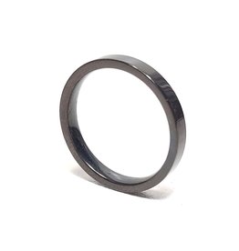 Ring Smooth Stainless Steel - Black Plated
