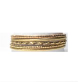 Sazou Jewels Armbanden Golden Girls set van 5