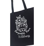 Sazou Jewels Katoenen tas met tekst Empower your Wildness