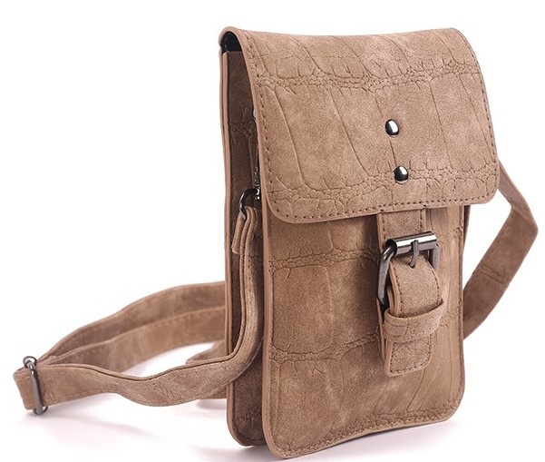 Telefoontasje | Crossbodybag | Schoudertasje Taupe