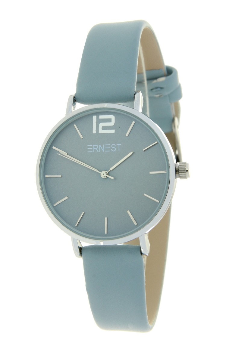 Ernest Horloge Cindy Mini Silver Case IJsblauw