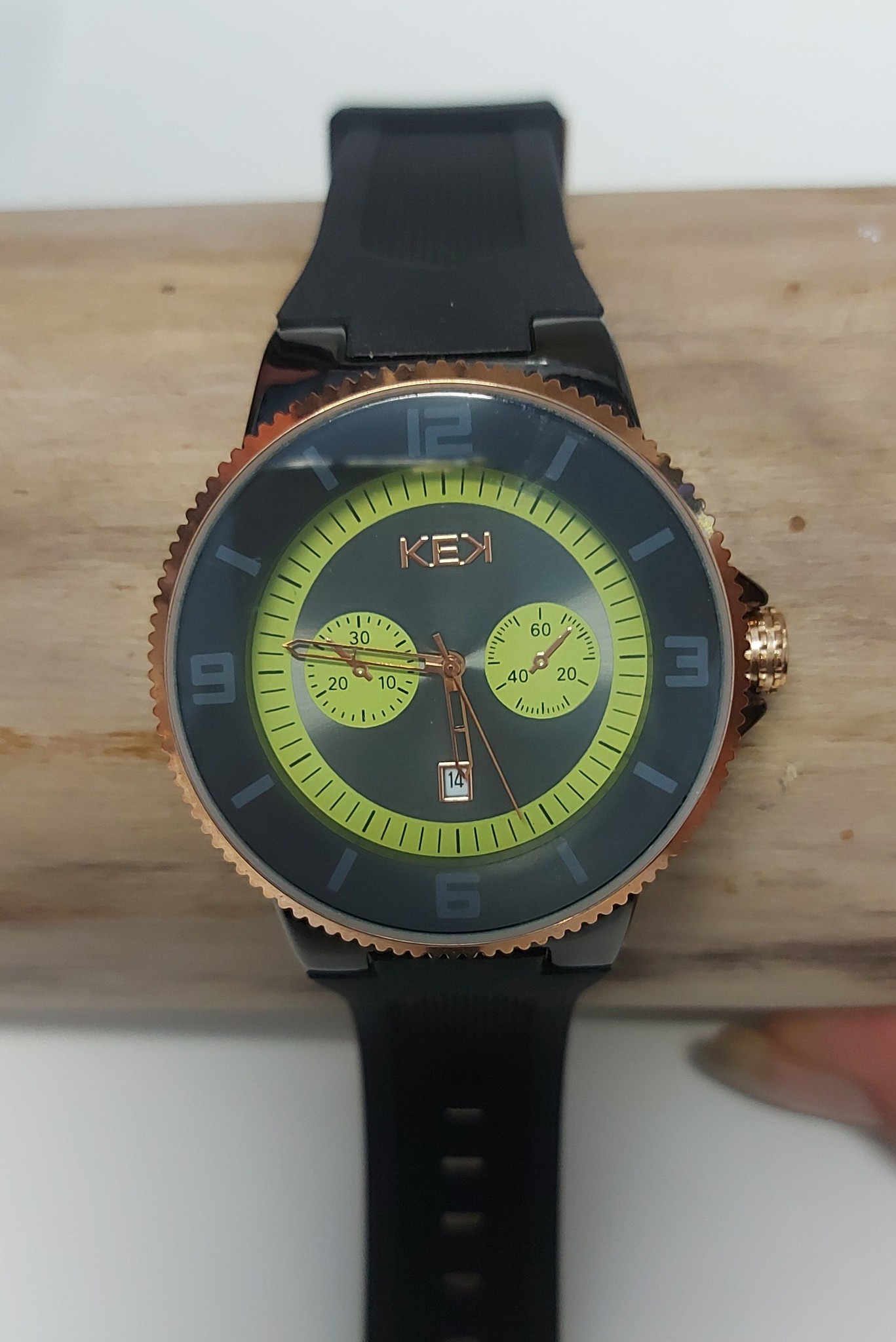 KEK Horloge KEK Zwart Groen  404