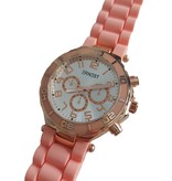 Ernest Horloge Rose Gold Case Peach  7038