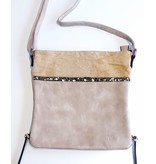 Tas Stone Beige Oker met glinsterende steentjes