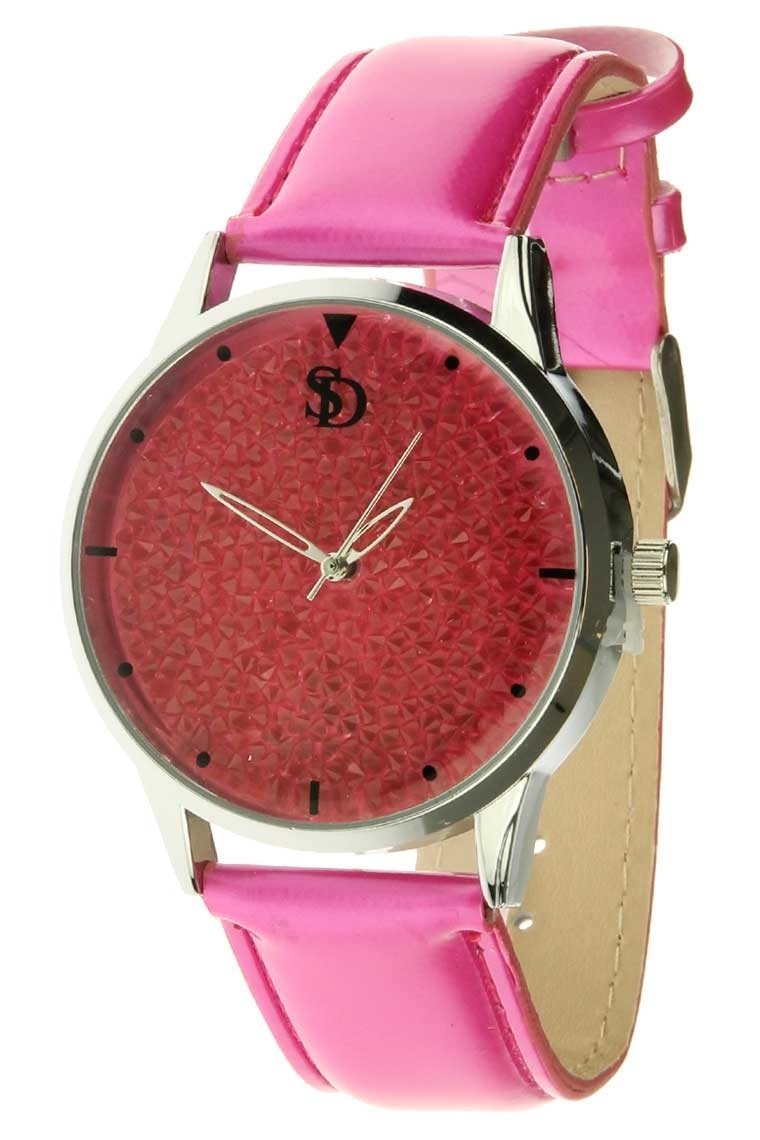 Souris D'or Souris D'or Horloge Sparkle Fuchsia