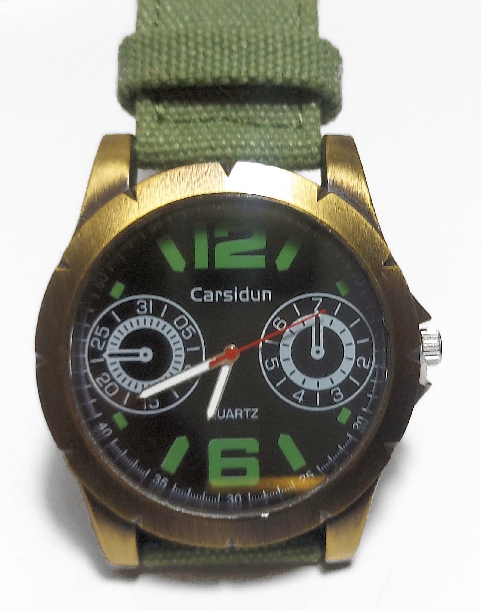 Carsidun Heren horloge Army Green
