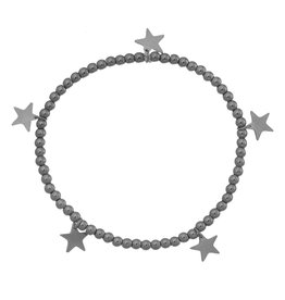 Armband Lots Of Stars | Stainless Steel | Black Plated