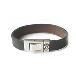 B & L Lederen armband zwart 	BL 99841