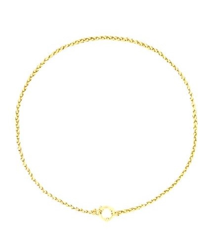 Brede ketting Queen stainless steel gold - Quin