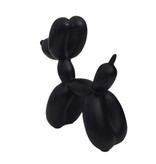 Zwart decoratief ballon hondje van Polyresin