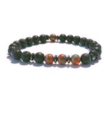 Sazou Jewels Armband Natural Stones met Afrikaanse kralen en hematiet