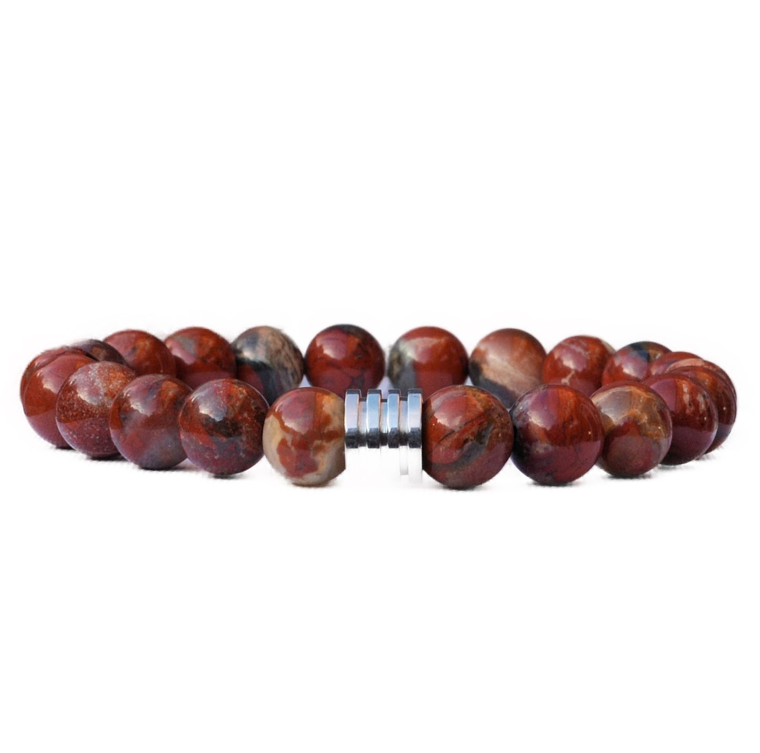 Sazou Jewels Armband Natural Stones Rode Jasper (Jaspis)