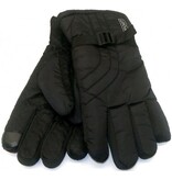 Zwart, met fleece gevoerde heren handschoenen