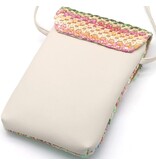 Kleurrijk crossbody,- festivaltasje met franjes