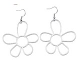 Sazou Jewels Bloem oorbellen met stainless steel haakje