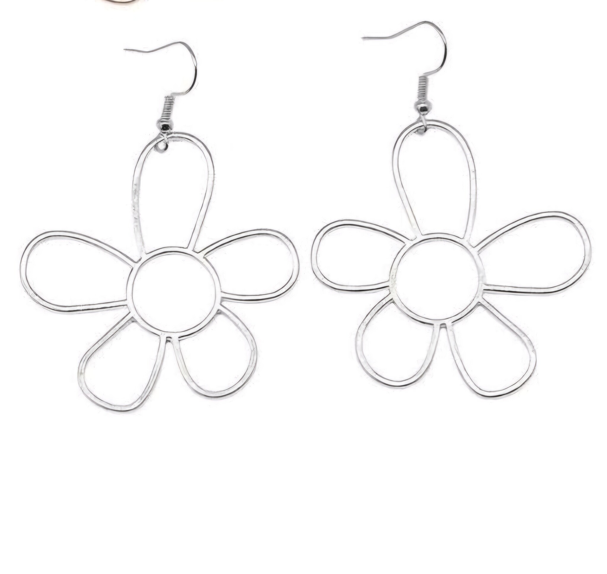 Sazou Jewels Bloem oorbellen met stainless steel haakje