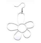 Sazou Jewels Bloem oorbellen met stainless steel haakje