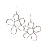 Sazou Jewels Bloem oorbellen met stainless steel haakje